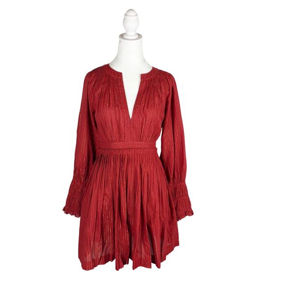 Ulla Johnson Rory Mini Dress 0 Red NEW - Picture 4 of 9